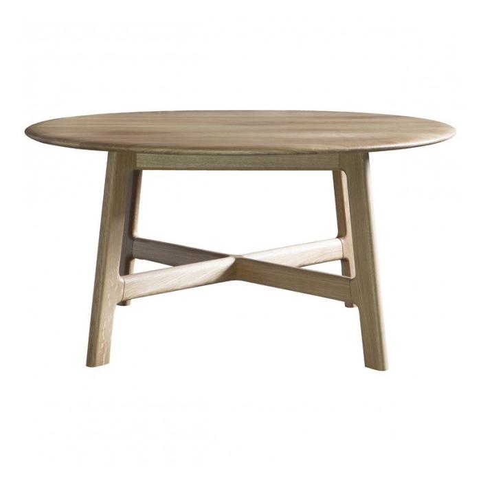 Pavilion Chic Round Coffee Table Andover in Oak 1