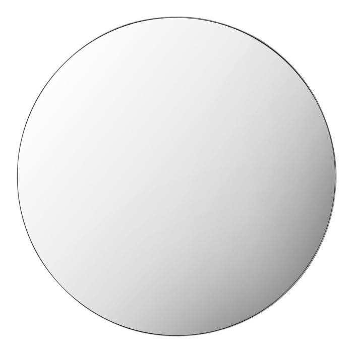 Pavilion Chic Round Wall Mirror Sane with Silver Frame 1