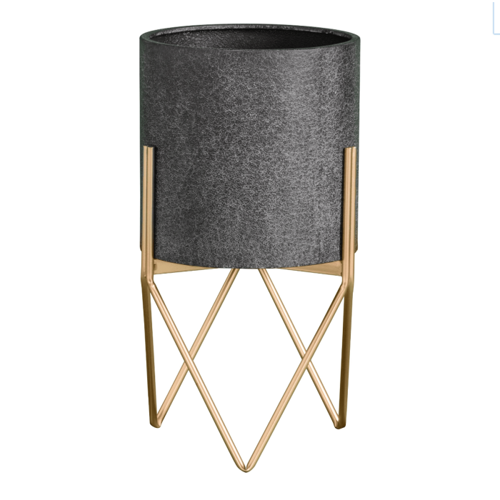 Luxe Metal Planter on Legs Small 1