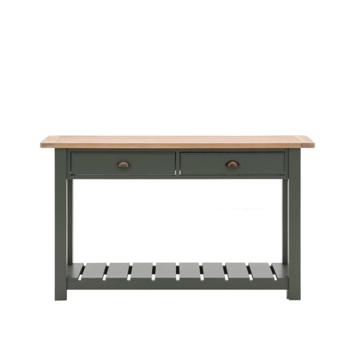 Pavilion Chic Eastfield 2 Drawer Console in Moss 1