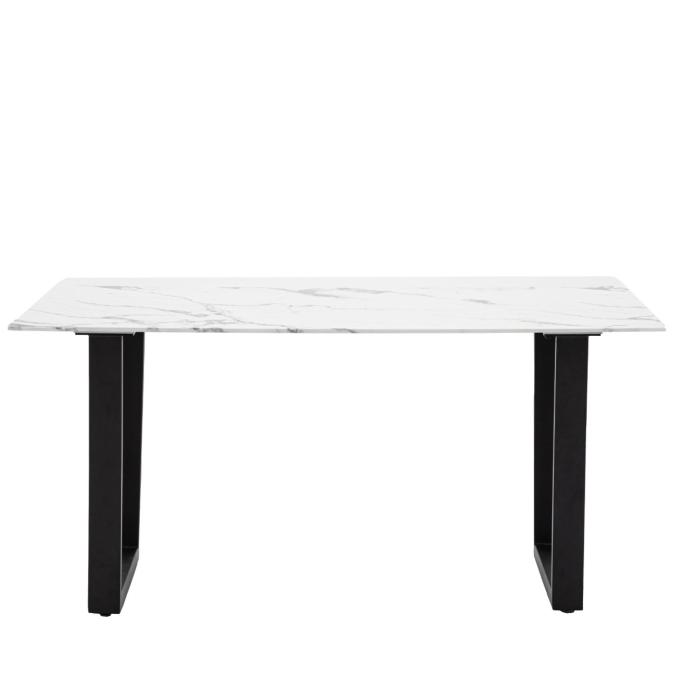 Pavilion Chic Enzo Dining Table White Marble Effect 1