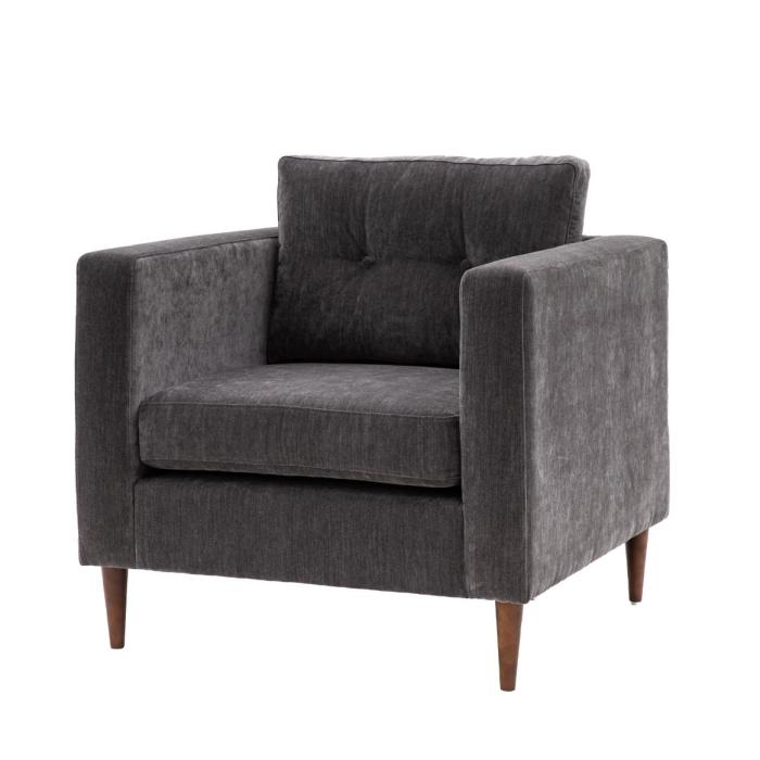 Pavilion Chic Brookes Armchair Charcoal 1