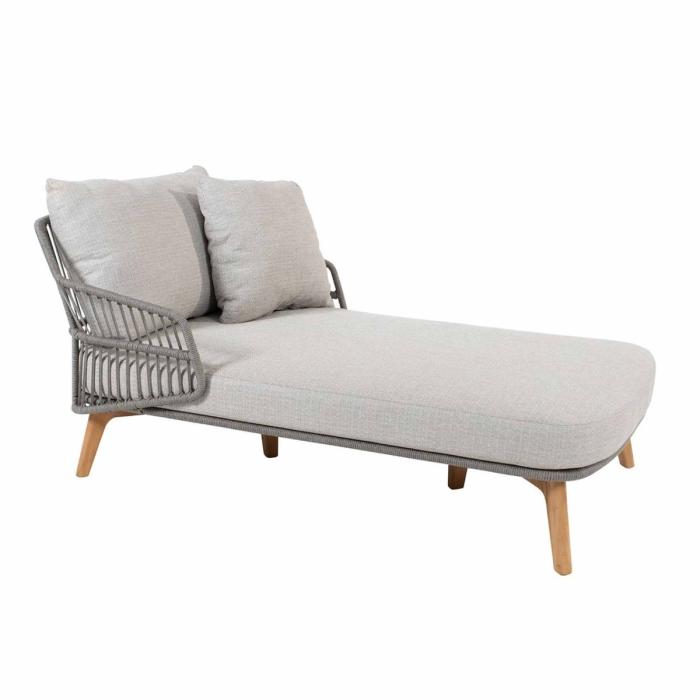 4 Seasons Outdoor Sempre Sunlounger Daybed Light Grey 1