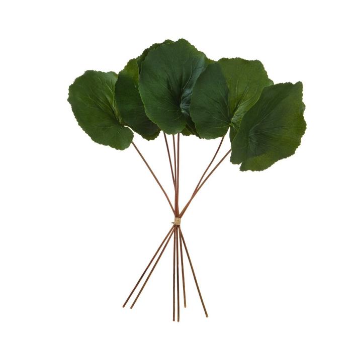 SIA Green Artificial Galax Leaves Bundle Height 35cm 1
