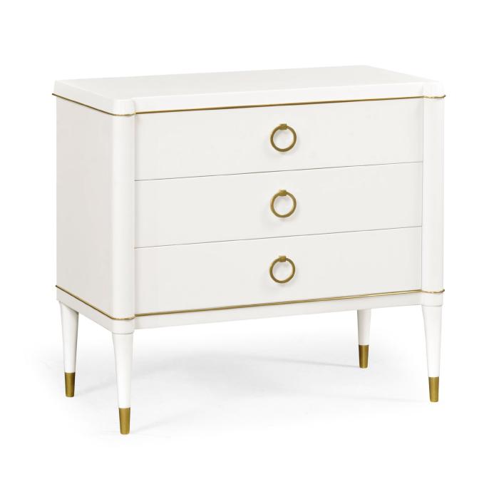 Jonathan Charles Small Chest of Drawers Painted Ivory 8