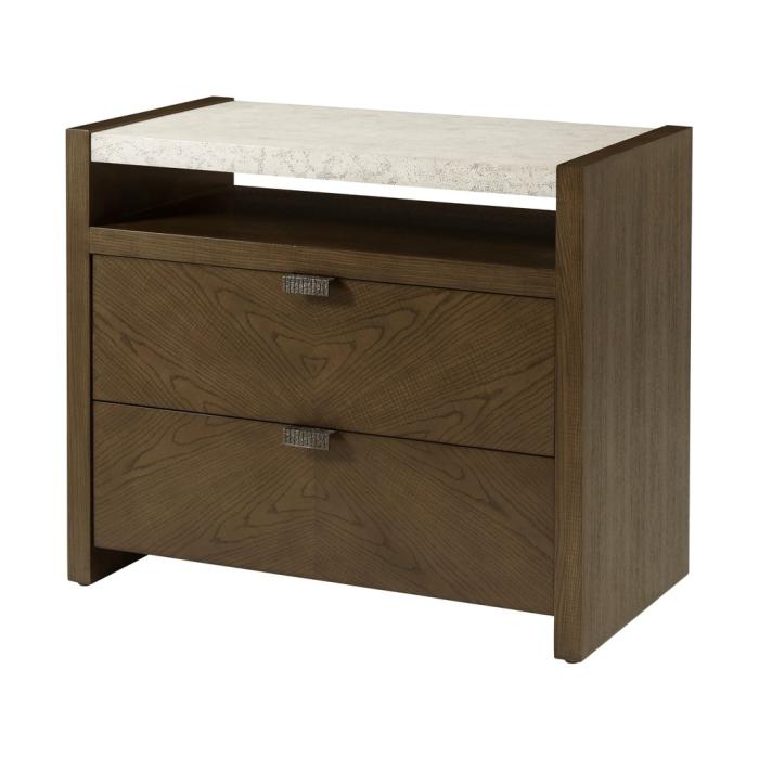 Thedore Alexander Catalina Two Drawer Bedside Table 1