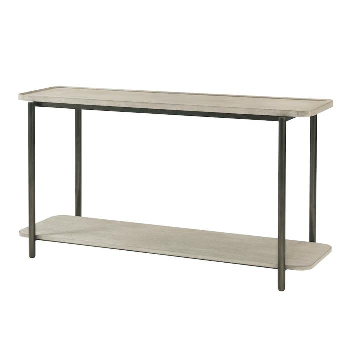 Theodore Alexander Repose Collection Iron Console Table Veneer Top 1