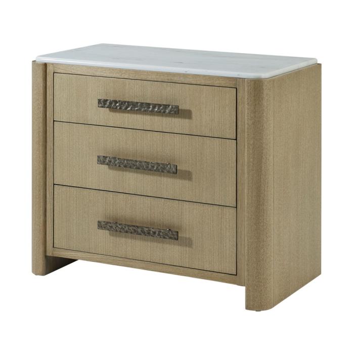 Theodore Alexander Essence Three Drawer Bedside Table 1