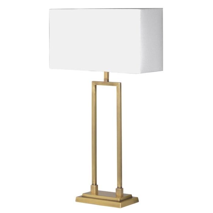 Pavilion Chic Table Lamp Knighton with Gold Finish Base 1