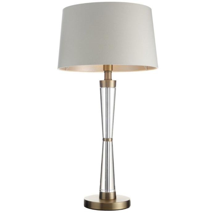 RV Astley Table Lamp Nelle Crystal & Antique Brass 1