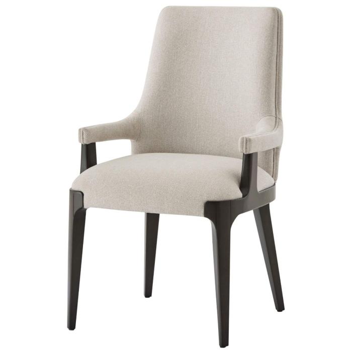 TA Studio Dayton Dining Chair with Arms in Kendal Linen 1