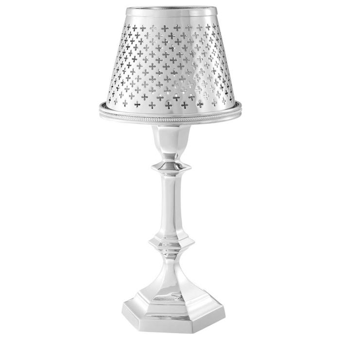 Eichholtz Maillon Tea Light Lamp in Silver Nickel 1