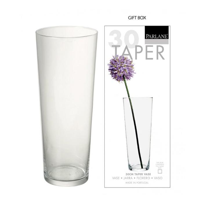 Parlane Vase Tapered Clear H30cm 1