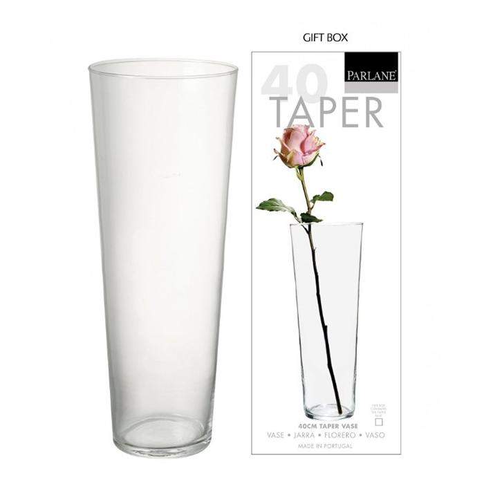 Parlane Vase Tapered Clear H40cm 1
