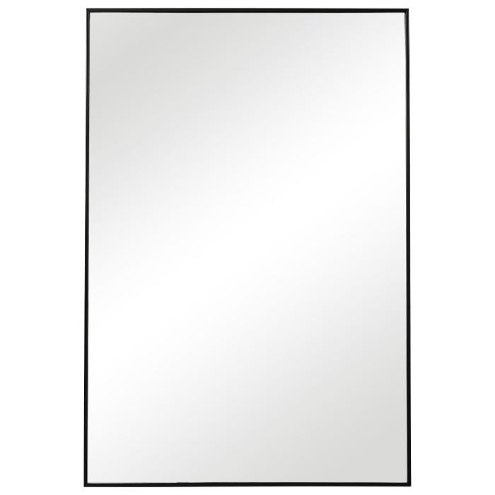 Radiance Simple Slim Frame Mirror Black 1