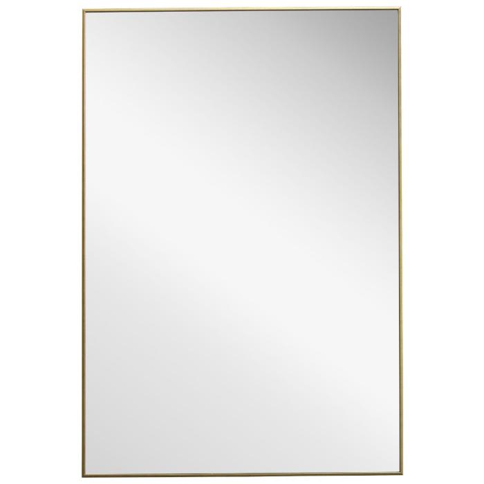 Radiance Simple Slim Frame Mirror Gold 1