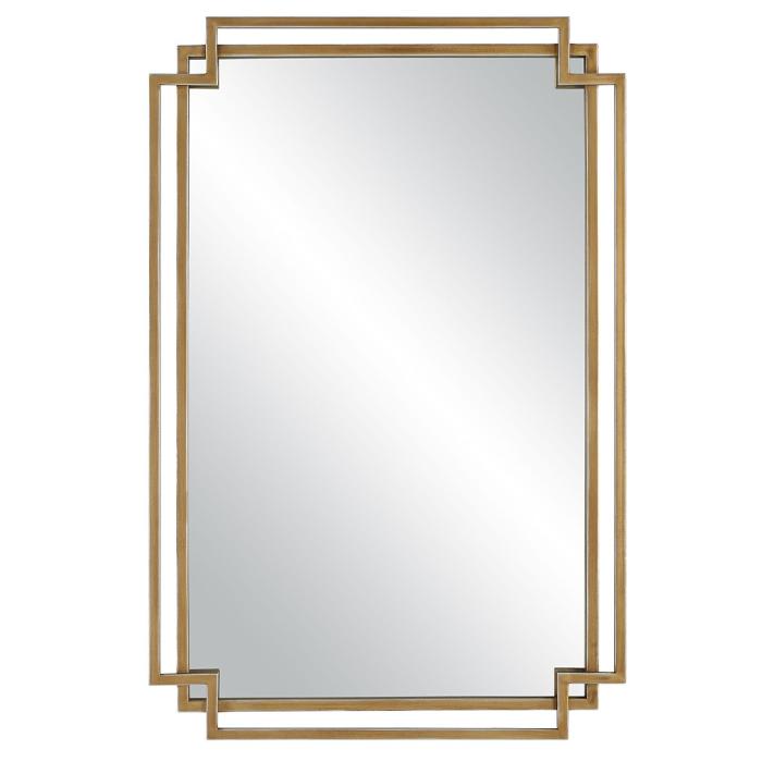Radiance Deco Mirror Brushed Gold 1