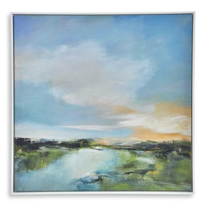 Radiance The River Glows Framed Canvas 1