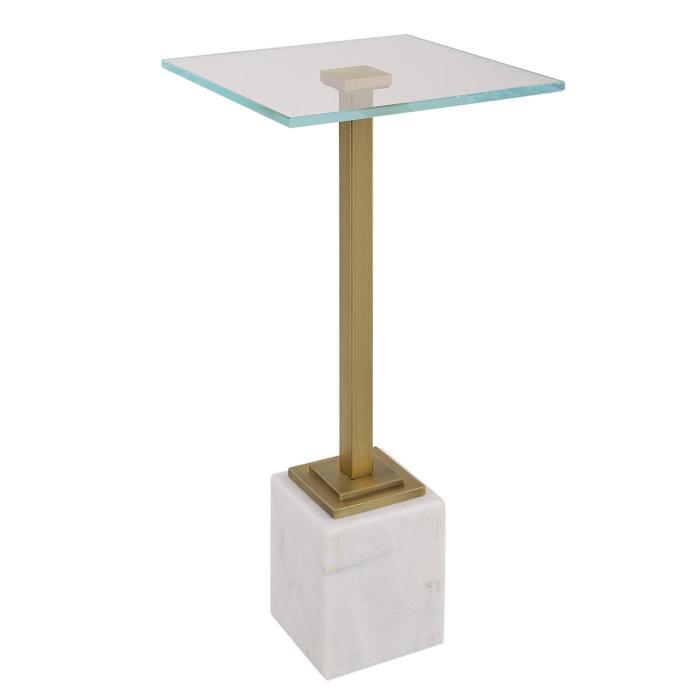 Radiance Stand Up Drinks Table White 1