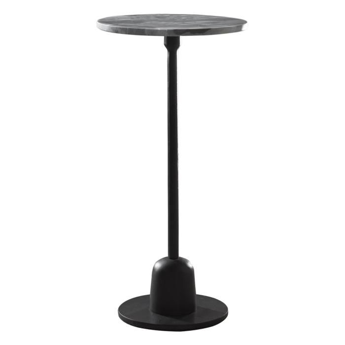 Radiance Stand Alone Side Table Black Marble Top 1