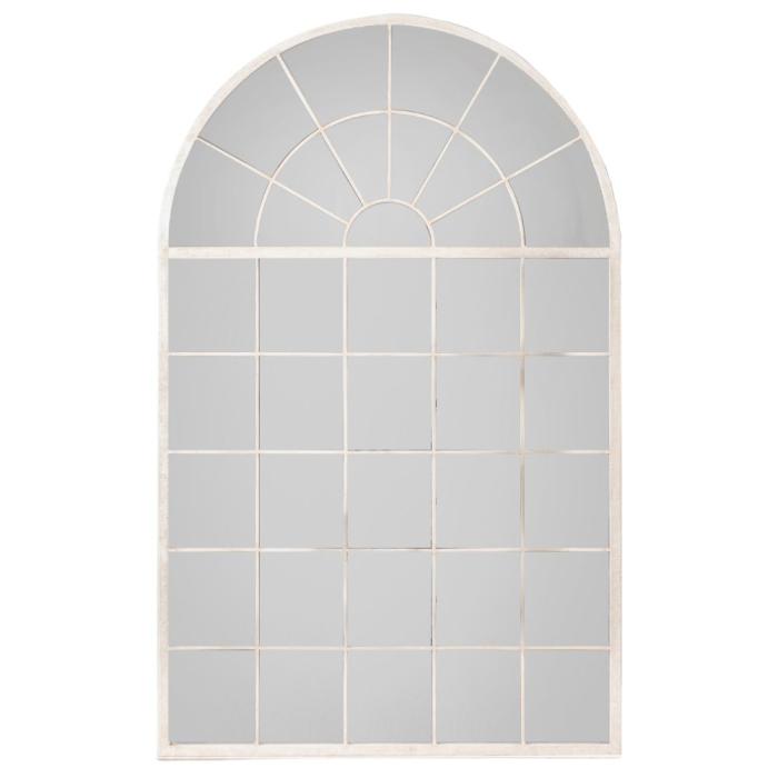 Pavilion Chic Radcliffe Leaner Window Mirror in White 1