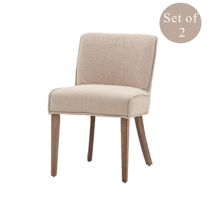 Pavilion Chic Wenchford Dining Chair Taupe Set of 2 1