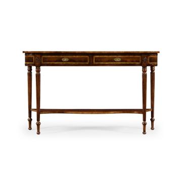 Serpentine Mahogany Console Table