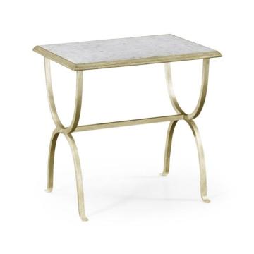 Clearance Jonathan Charles Side Table Horseshoe - Silver