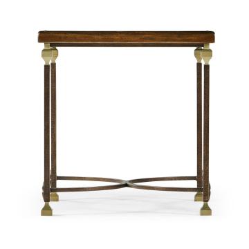 Jonathan Charles Side Table - Parquetry & Iron