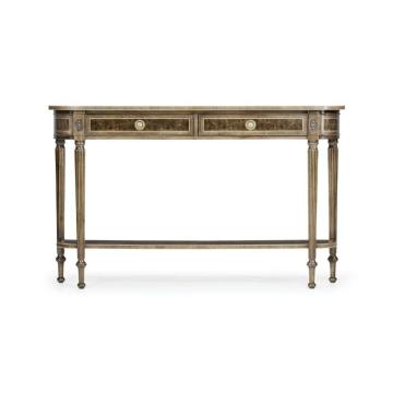 Clearance Jonathan Charles Narrow Console Table Classic Regency with Under Tier
