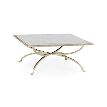 √É‚Ä∞glomis√É¬© and silver iron square coffee table