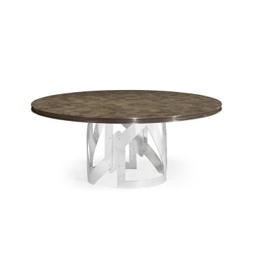 Round Dining Table in Grey Eucalyptus - Large