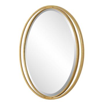 Rhodes Gold Oval Mirror