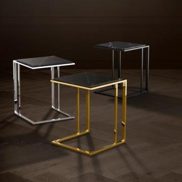 Side Table Cocktail polished stainless steel