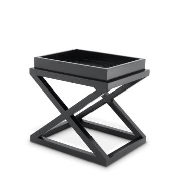 Side Table McArthur waxed black finish