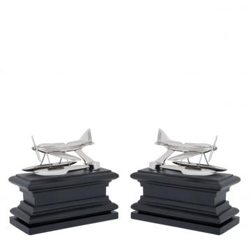 Bookends Hydroplane Set of 2 in Nickel