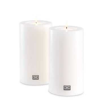 Artificial Candle set of 2 H.18cm