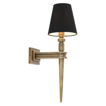 Wall Lamp Waterloo Single - Vintage Brass Finish
