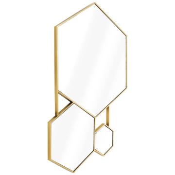 Hexa Wall Mirror - Gold