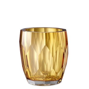 Cut Glass Vase Marquis yellow