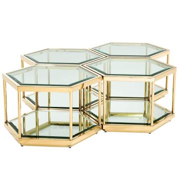 Sax Nesting Coffee Table - Gold