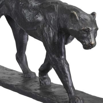 Bronze Leopard Sculpture