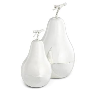 Eichholtz Box Pear silver plated set of 2 (S+L)