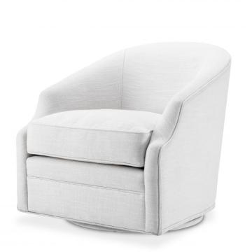 Swivel Chair Gustav in White