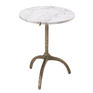Side Table Cortina vintage brass finish