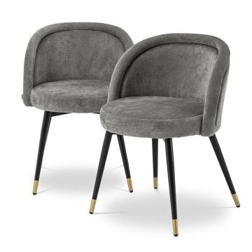 Dining Chair Chloé Set of 2 - Clarck Grey