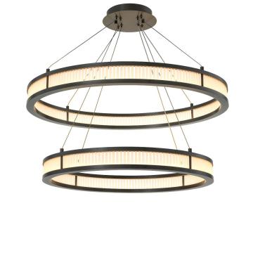 Damien Double Chandelier in Bronze