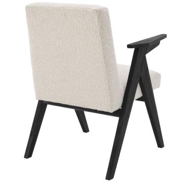 Bobo Dining Chair in Boucle Cream