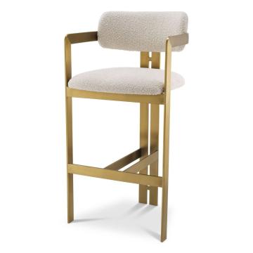 Donato Bar Stool in Boucle Cream