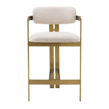 Donato Counter Stool in Boucle Cream